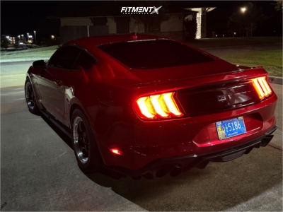 2023 Ford Mustang GT with 18x9 Forgestar D5 Drag and Nitto 255x45 on