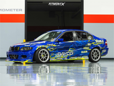 2002 BMW 325i - 18x8.5 35mm - Konig Countergram - Coilovers - 235/40R18