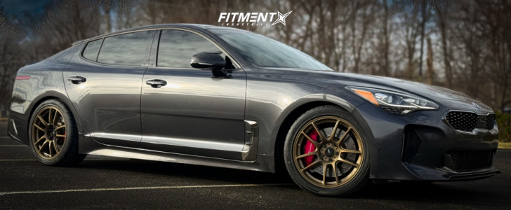 2019 Kia Stinger with 18x8.5 32 Konig Heliogram and 245/40R18 Kenda ...