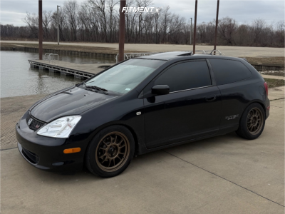 2003 Honda Civic Si with 16x7.5 Konig Hypergram and Hankook 205x50 on