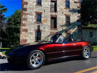 1990 Mazda Miata with 15x7 20 Rota Grid V and 205/50R15 Falken Azenis ...