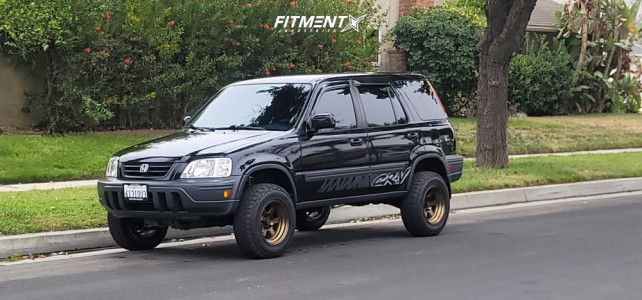 2000 Honda CR-V - 15x8 0mm - Rota Grid V - Suspension Lift 3.5" - 235/75R15