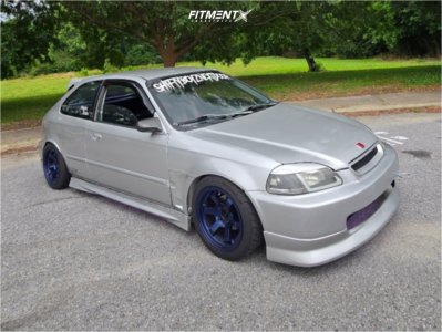 1997 Honda Civic DX with 15x8 Rota Grid V and Accelera 195x50 on