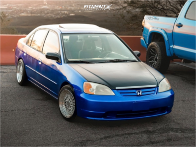 2003 Honda Civic - 15x8 0mm - XXR 536 - Lowering Springs - 165/45R15