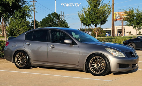 2007 INFINITI G35 - 18x8.5 33mm - AVID1 Av20 - Coilovers - 245/45R18