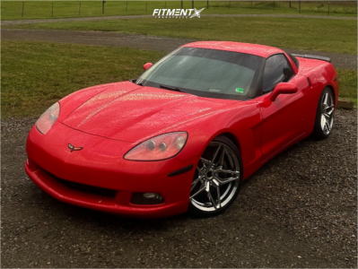 2011 Chevrolet Corvette - 19x9.5 50mm - IPW W599 - Coilovers - 245/35R19