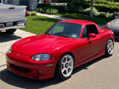 2000 Mazda Miata - 16x7.5 43mm - Kosei K1 - Coilovers - 205/40R16