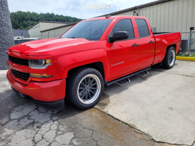 2019 Chevrolet Silverado 1500 - 20x10 -18mm - RAISED By Method Mr803 - Lowered 3F / 5R - 295/45R20
