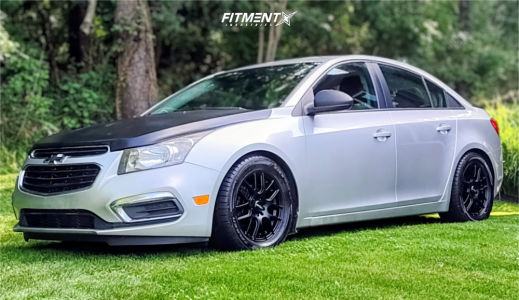2016 Chevrolet Cruze Limited - 16x7 38mm - Vision Cross - Lowering Springs - 245/50R16