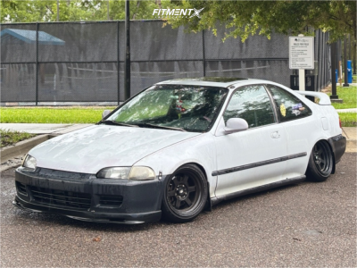 1995 Honda Civic - 15x8 0mm - MST Time Attack - Coilovers - 165/50R15