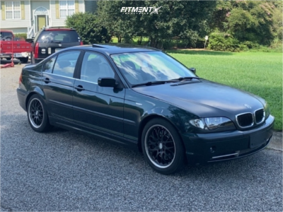 2003 BMW 330i - 17x7.5 47mm - Drag Dr19 - Stock Suspension - 205/50R17