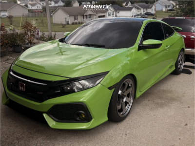 2017 Honda Civic - 18x8.5 35mm - AVID1 AV6 - Lowering Springs - 235/40R18