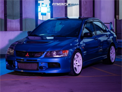 2006 Mitsubishi Lancer - 18x9 25mm - Advan Racing Tc4 - Coilovers - 255/35R18