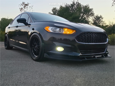 2015 Ford Fusion - 18x8.5 43mm - Konig Hypergram - Coilovers - 255/45R18