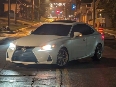 2017 Lexus IS300 - 18x8.5 35mm - Aodhan Aff7 - Lowering Springs - 255/35R18