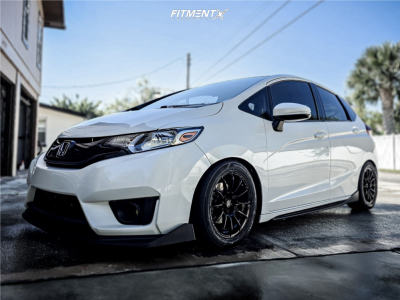 2016 Honda Fit - 15x7 35mm - Konig Dial In - Coilovers - 205/50R15