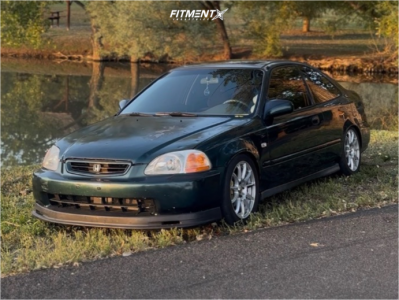 1996 Honda Civic - 16x7 40mm - Maxxim Winner - Coilovers - 205/50R16