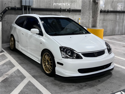 2003 Honda Civic - 17x7.5 45mm - Rota SVN - Lowering Springs - 215/50R17