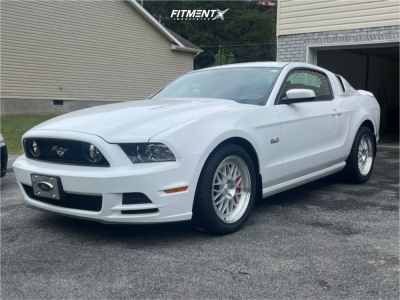 2014 Ford Mustang - 18x8.5 35mm - Aodhan Ah02 - Stock Suspension - 255/45R18