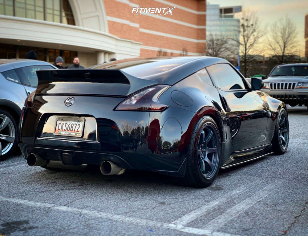 2014 Nissan 370Z Base with 18x10.5 Rays Engineering 57DR and Nitto ...