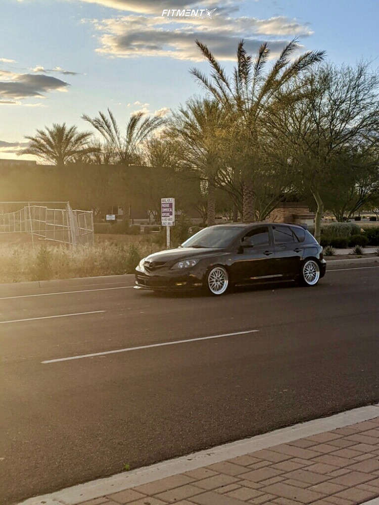 2008 Mazda 3 GT with 18x8 JNC JNC005 and Nexen 215x35 on Coilovers