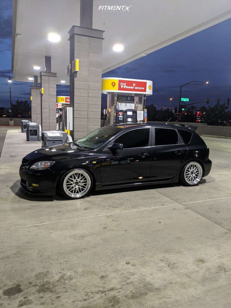 2008 Mazda 3 GT with 18x8 JNC JNC005 and Nexen 215x35 on Coilovers
