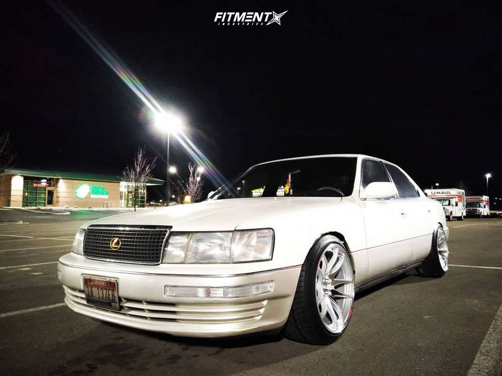 1992 Lexus LS400 Base with 18x10.5 ESR Sr08 and Nitto 245x40