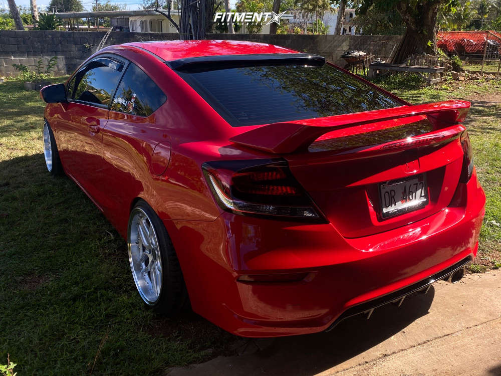 2015 Honda Civic Si with 18x9.5 ESR CS15 and Roadstone 215x35 on