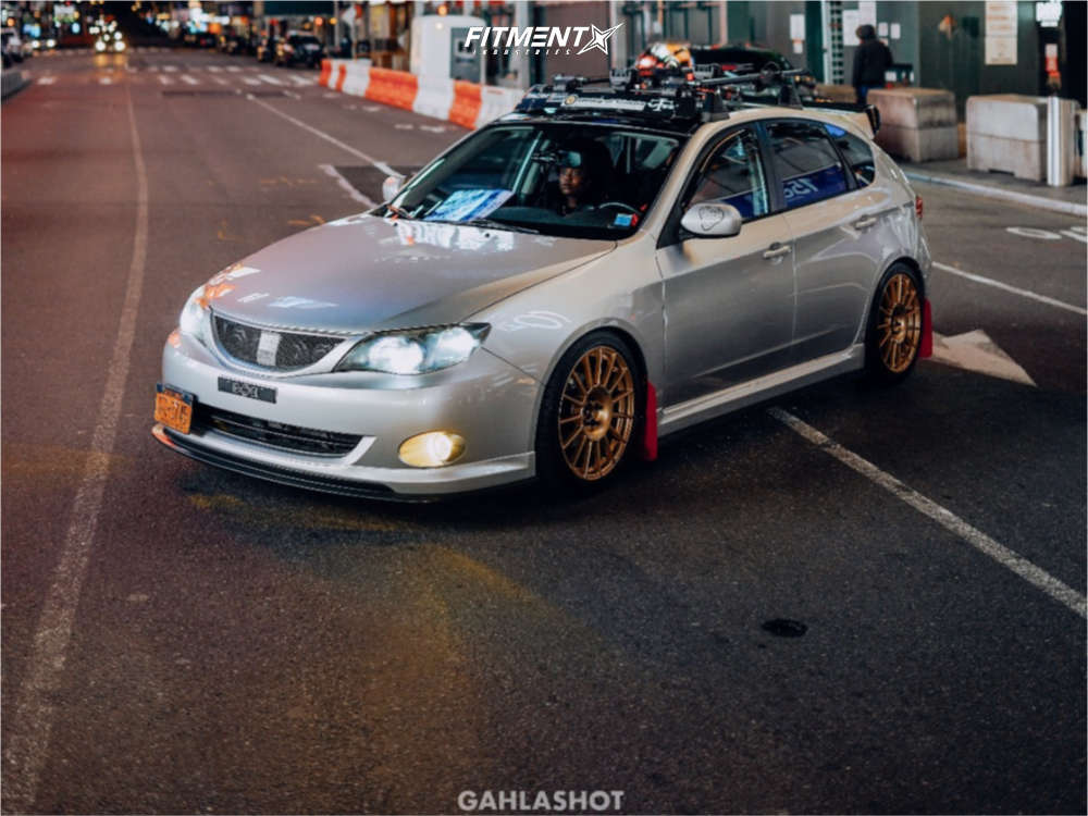 2008 Subaru Impreza 2.5i with 18x8.5 Enkei RC-T4 and Dunlop 245x40