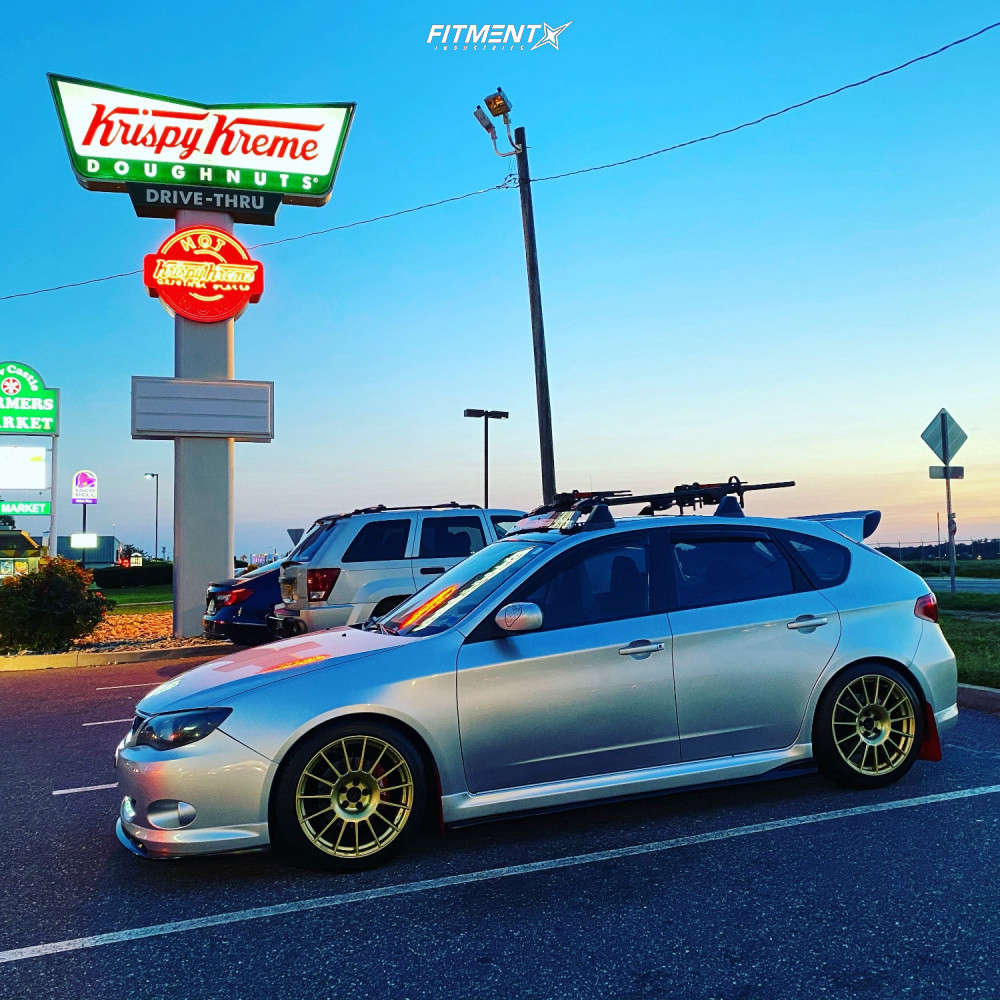 2008 Subaru Impreza 2.5i with 18x8.5 Enkei RC-T4 and Dunlop 245x40 