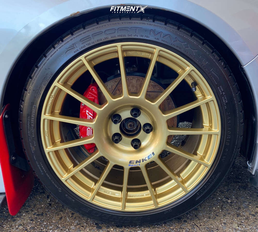 2008 Subaru Impreza 2.5i with 18x8.5 Enkei RC-T4 and Dunlop 245x40