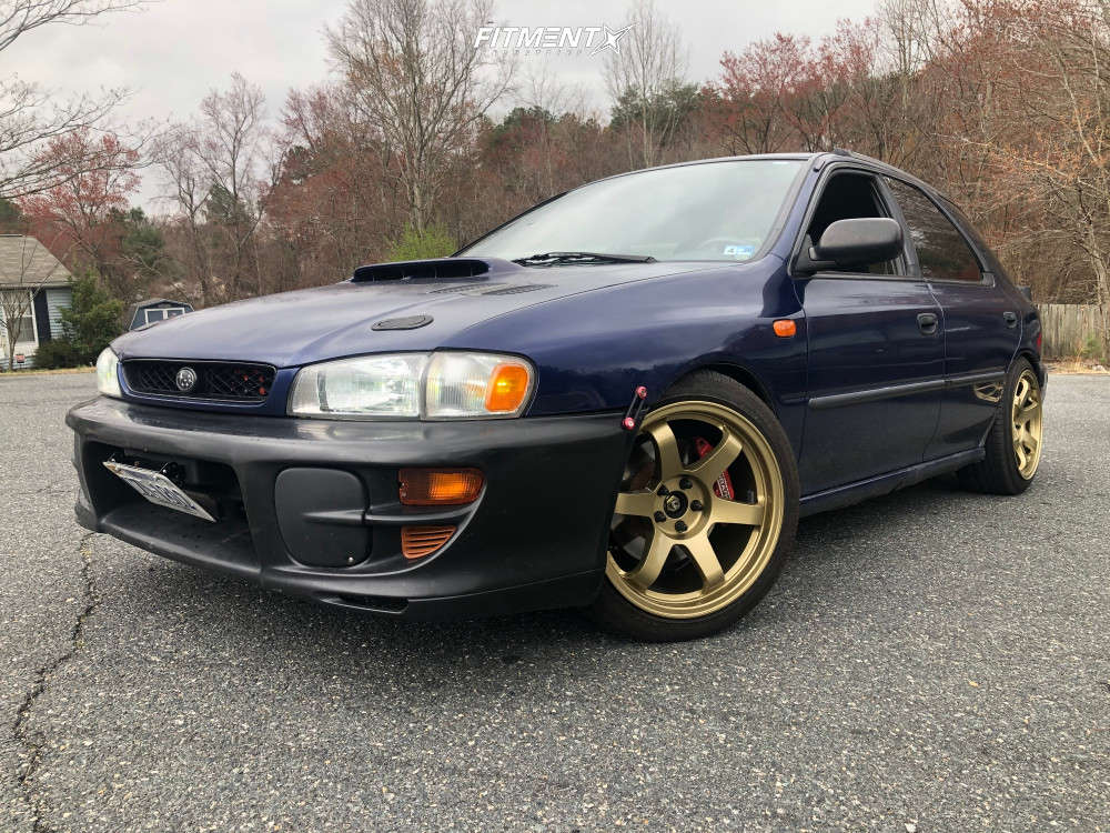 2000 Subaru Impreza L with 17x9 Rota Grid and Achilles 215x40 on