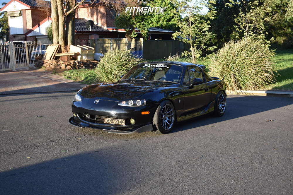 2000 Mazda MX-5 Miata Base with 15x8 Work Emotion Cr Kiwami and
