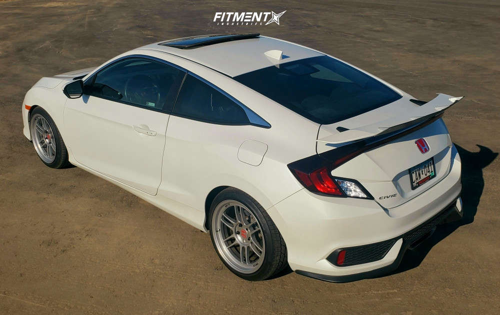 2018 Honda Civic Si with 18x9.5 Enkei RPF1 and Bridgestone 235x40 on