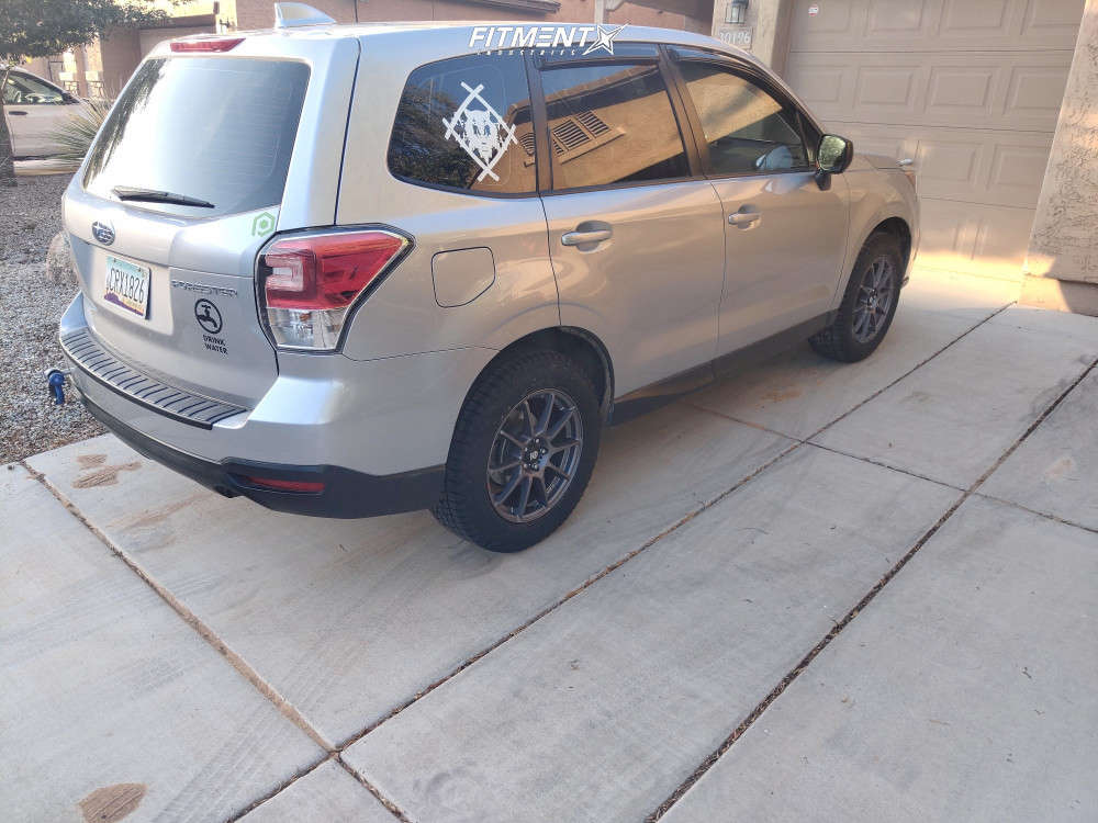 2018 Subaru Forester 2 5i With 17x7 5 Sparco Assetto Gara And Falken 235x60 On Stock Suspension 1069825 Fitment Industries