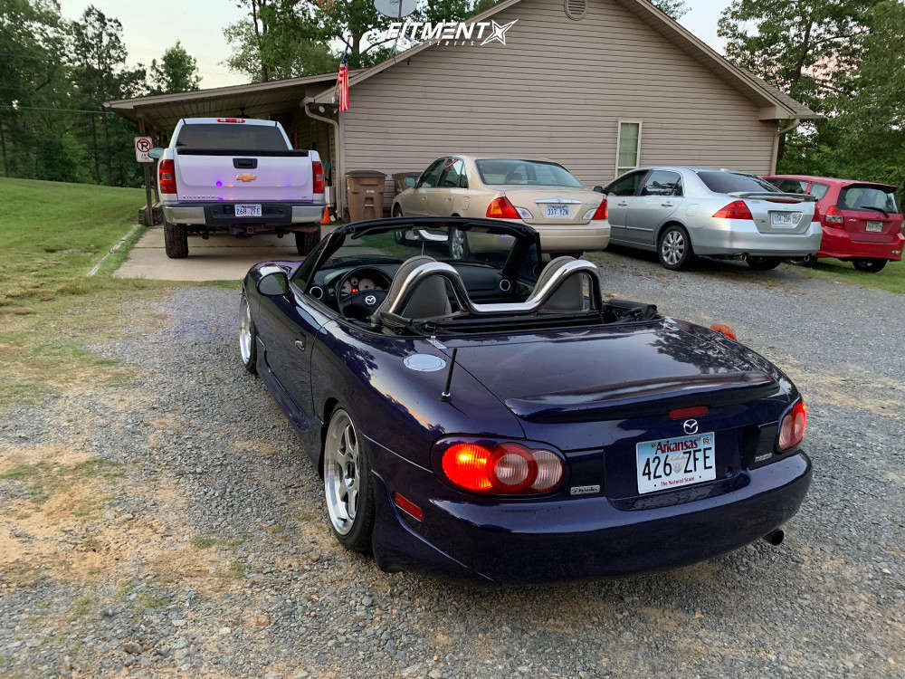2003 Mazda MX-5 Miata Base with 16x8 Japan Racing Jr12 and Nexen 205x40 ...