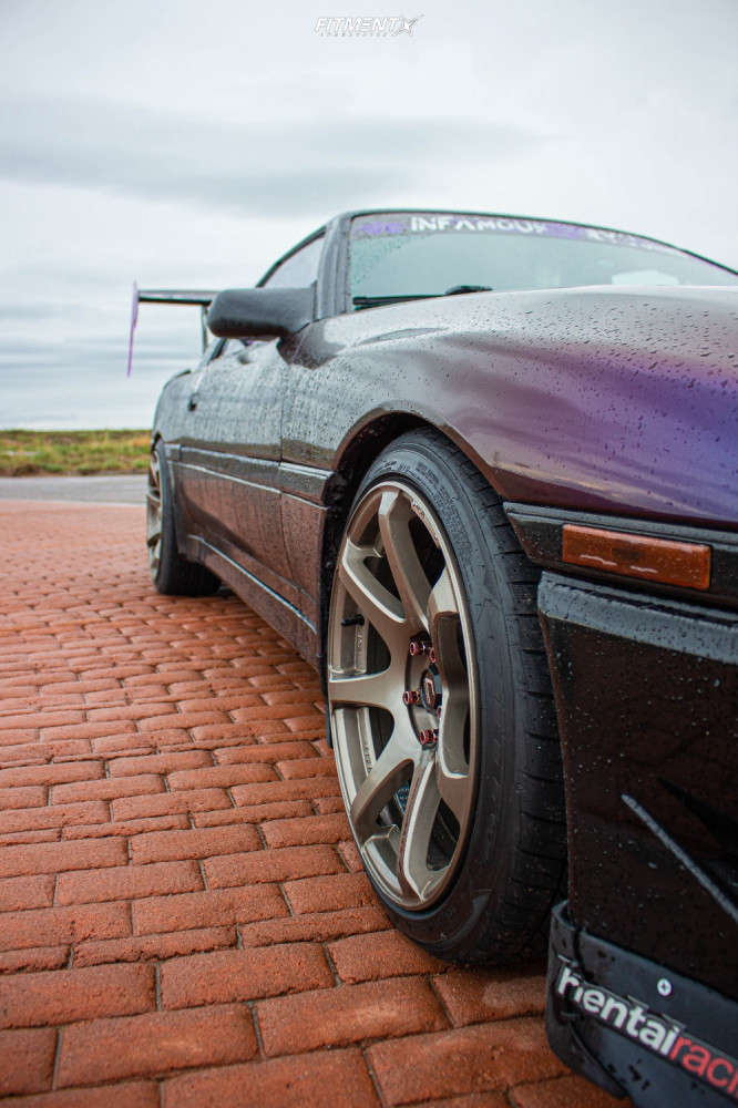 Midnight Racing Supra Rims 1988 Toyota Supra Base with 18x9 Cosmis Racing Mr7 and Nitto 225x40 on ...
