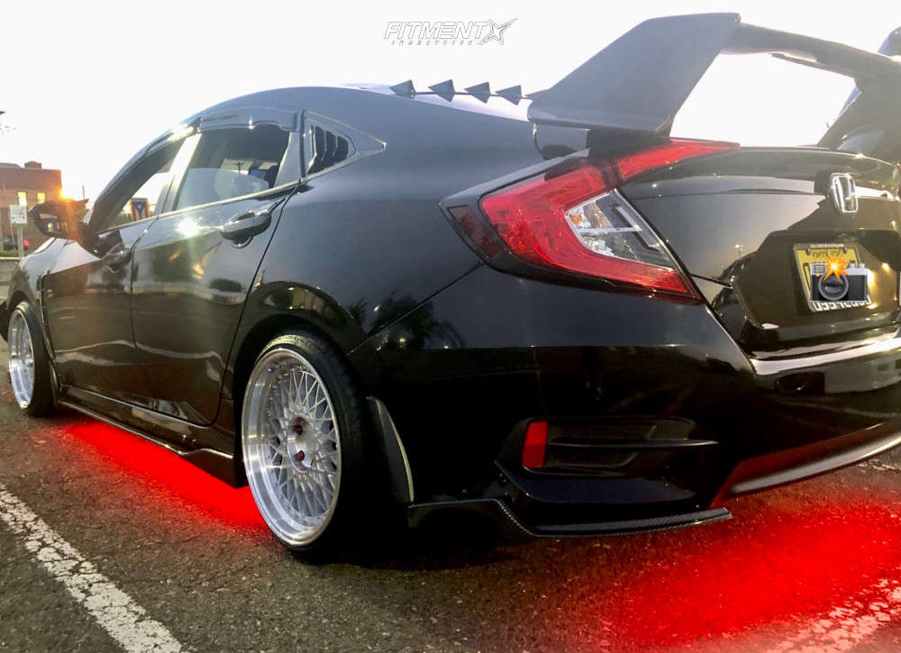 2016 Honda Civic LX with 18x9.5 Aodhan Ah05 and Achilles 215x40 on ...