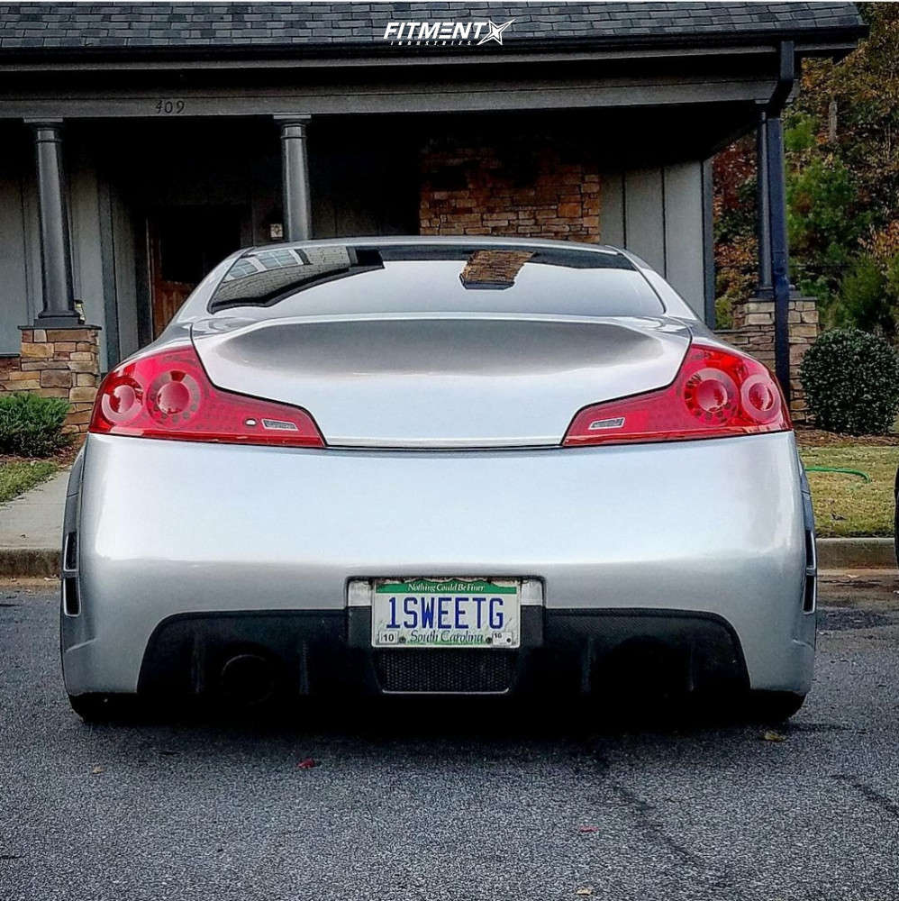 G35 Rear 2003 2003 Infiniti G35 Base with 18x9.5 Forgestar F14 and Bridgestone 245x45 ...