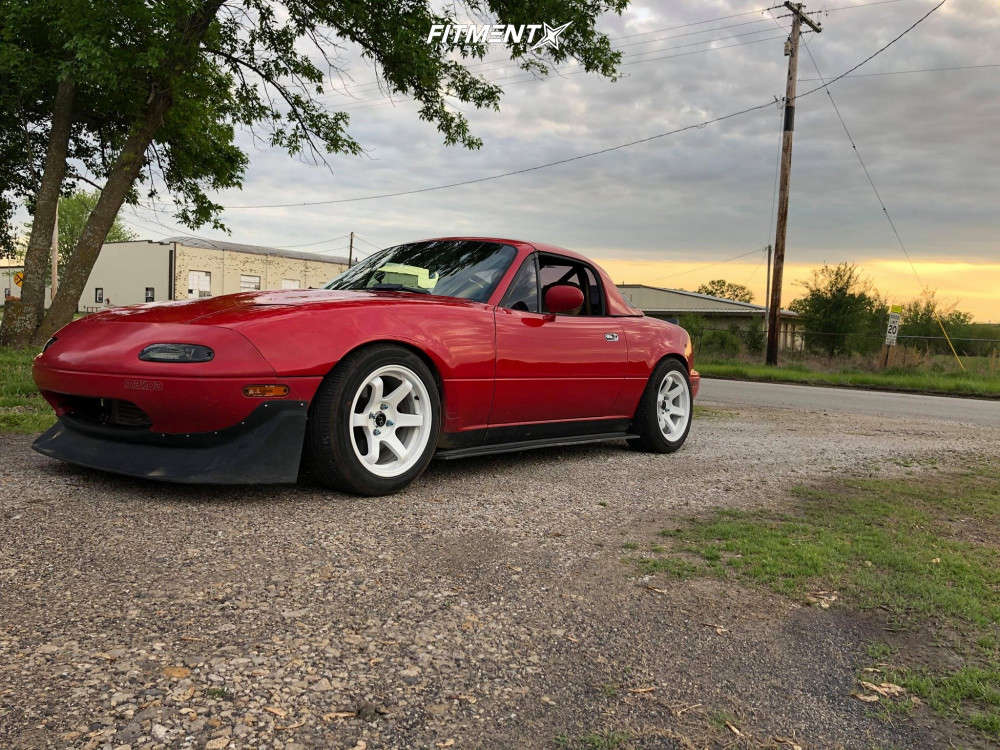 1990 Mazda MX-5 Miata Base with 15x8 JNC JNC014 and Hankook 205x50 on ...