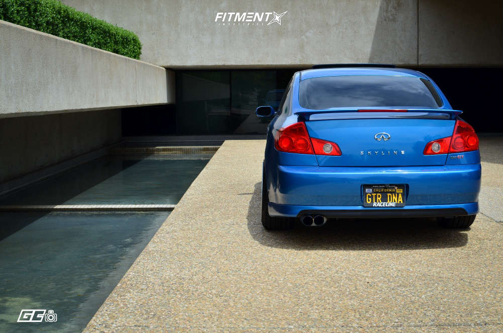 G35 Rear 2003 2003 INFINITI G35 Base with 19x10.5 ESR CS15 and Pirelli 245x35 on ...