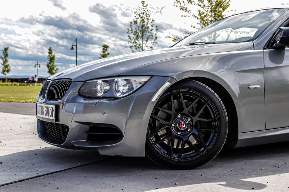 2011 BMW 335is Base with 18x8.5 Curva C300 and Continental 225x40 on ...