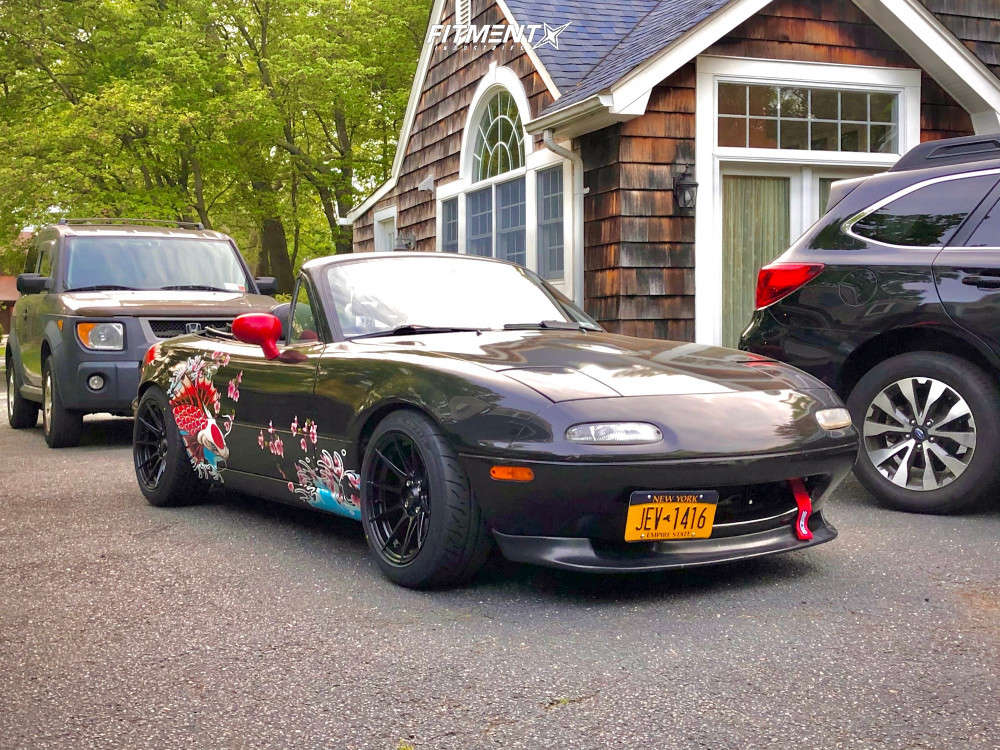 1997 Mazda MX-5 Miata Base with 15x8 Advanti Racing Storm S1 and
