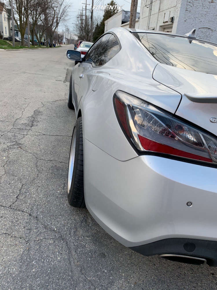 2012 Hyundai Genesis Coupe 3.8 Grand Touring with 18x9.5 ESR Sr11 and ...