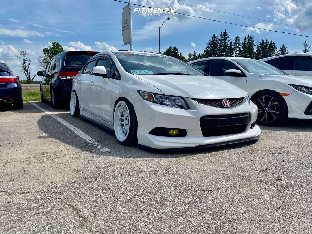 2013 Honda Civic Si with 18x9.5 Cosmis Racing XT-206R and Nankang