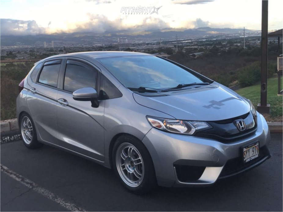 2017 Honda Fit LX with 16x7 Enkei RPF1 and Falken 195x55 on