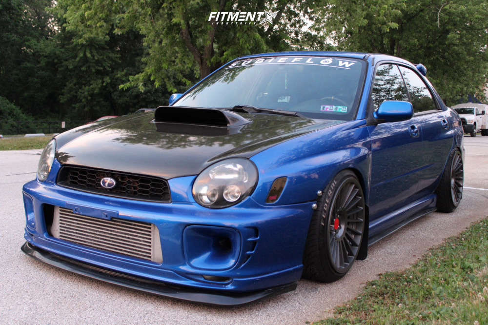 2003 Subaru WRX Base with 18x9.5 Rotiform Ind-t and Federal 215x40 on ...