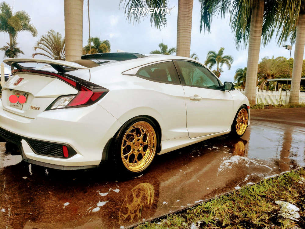 2018 Honda Civic Si with 18x8.5 Aodhan Ds01 and Lionhart 235x40 on