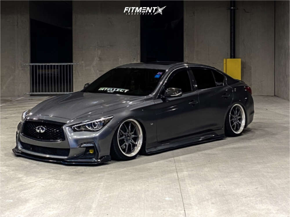 2014 INFINITI Q50 Premium with 19x9.5 Option Lab S718 and Federal 235x35 on Air Suspension