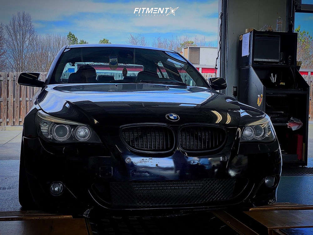 2008 BMW 550i Base with 19x9.5 ESR Sr05 and Ironman 225x35 on Coilovers ...